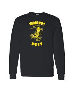 Vamonos Pest Breaking Bad Graphic Black Mens Long Sleeve Shirts