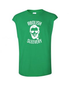 Abolish Sleevery Mens Cut Off T-Shirts-Green-Large