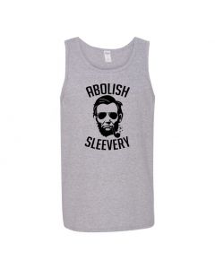 Abolish Sleevery Graphic Clothing - Men's Tank Top - M-Gray - Large