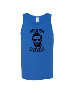 Abolish Sleevery Graphic Clothing - Men's Tank Top - M-Blue - Large