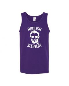 Abolish Sleevery Graphic Clothing - Men's Tank Top - M-Purple - Large