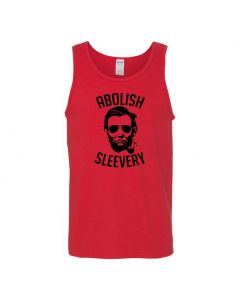 Abolish Sleevery Graphic Clothing - Men's Tank Top - M-Red - Large