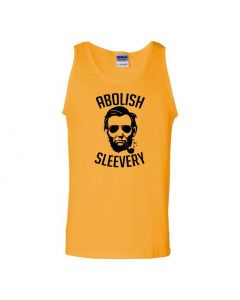 Abolish Sleevery Graphic Clothing - Men's Tank Top - M-Yellow - Large