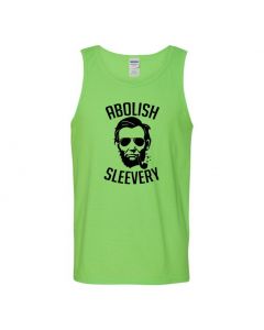 Abolish Sleevery Graphic Clothing - Men's Tank Top - M-Green - Large