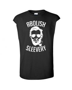 Abolish Sleevery Youth Cut Off T-Shirts-Black-Youth Large / 14-16