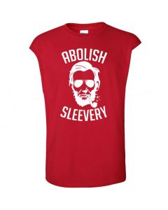 Abolish Sleevery Youth Cut Off T-Shirts-Red-Youth Large / 14-16