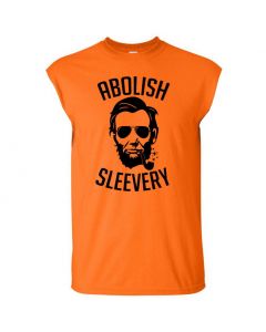 Abolish Sleevery Youth Cut Off T-Shirts-Orange-Youth Large / 14-16