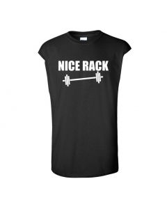 Nice Rack Mens Cut Off T-Shirts-Black-2X-Large