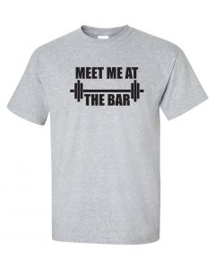 Meet Me At The Bar Graphic Clothing-T-Shirt-T-Gray