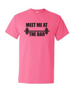 Meet Me At The Bar Graphic Clothing-T-Shirt-T-Pink