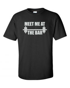 Meet Me At The Bar T-Shirt-Black-2X-Large