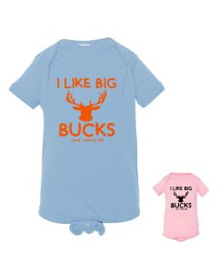 I Like Big Bucks And I Cannot Lie Baby Bodysuits