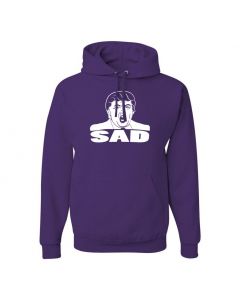 Donald Trump - Sad Hoodies-Purple-Large
