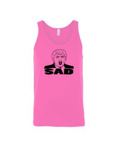 Donald Trump - Sad Mens Tank Tops-Pink-Large