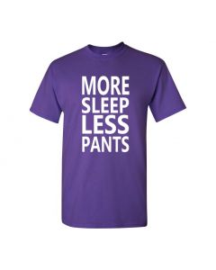 More Sleep Less Pants Youth T-Shirts-Purple-Youth Large / 14-16