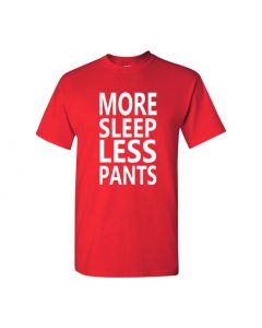 More Sleep Less Pants Youth T-Shirts-Red-Youth Large / 14-16