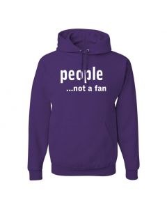 People...Not A Fan Pullover Hoodies-Purple-Large
