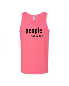 People...Not A Fan Mens Tank Tops-Pink-Large