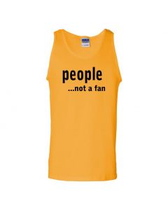 People...Not A Fan Mens Tank Tops-Yellow-Large