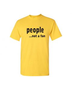 People...Not A Fan Mens T-Shirts-Yellow-Large