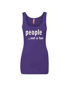 People...Not A Fan Womens Tank Tops-Purple-Womens Large