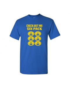 Check Out My Six Pack Mens T-Shirts-Blue-Large
