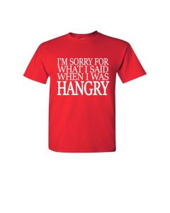 I'm Sorry For What I Said When I Was Hangry Youth T-Shirts-Red-Youth Large / 14-16