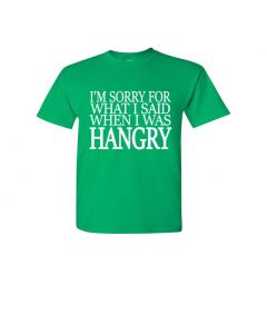 I'm Sorry For What I Said When I Was Hangry Youth T-Shirts-Green-Youth Large / 14-16