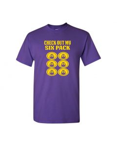 Check Out My Six Pack Mens T-Shirts-Purple-Large