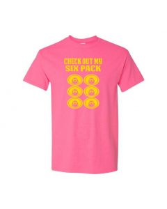 Check Out My Six Pack Mens T-Shirts-Pink-Large