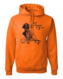 Virgo Horoscope Graphic Clothing - Hoody - Orange
