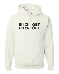 F*** Off Fold Up Graphic Clothing - Hoody - White