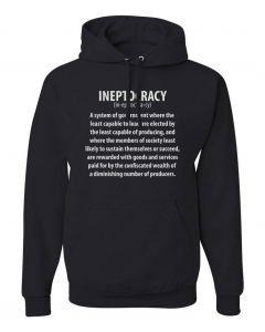 Ineptocracy Government Graphic Clothing - Hoody - Black