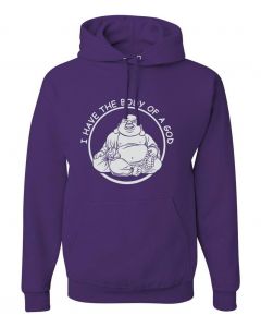 I Have The Body Of a God Graphic Clothing - Hoody - Purple