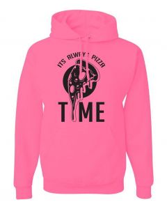 Its Always Pizza Time Graphic Clothing - Hoody - Pink