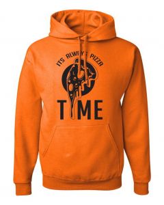 Its Always Pizza Time Graphic Clothing - Hoody - Orange