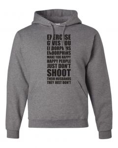 Exercise Gives You Endorphins Hoodies-Gray-Large