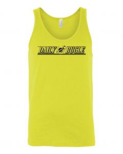 Daily Bugle -Spiderman Movie Graphic Clothing - Men's Tank Top - Yellow 