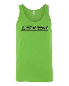 Daily Bugle -Spiderman Movie Graphic Clothing - Men's Tank Top - Green