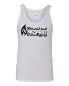 Strickland Propane -Kind Of The Hill TV Series Graphic Clothing - Men's Tank Top - White