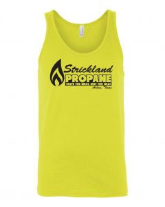 Strickland Propane -Kind Of The Hill TV Series Graphic Clothing - Men's Tank Top - Yellow