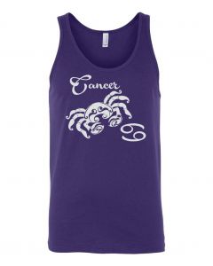 Cancer Horoscope Graphic Clothing - Men's Tank Top - Purple