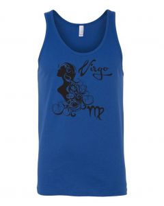 Virgo Horoscope Graphic Clothing - Men's Tank Top - Blue