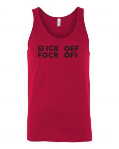 F*** Off Fold Up Graphic Clothing - Men's Tank Top - Red