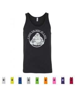 I Have The Body Of a God Graphic Mens Tank Top