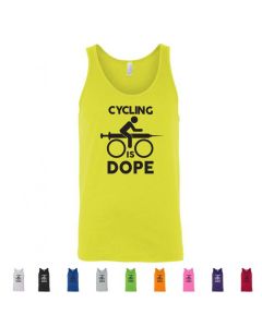 Cycling Is Dope Graphic Mens Tank Top