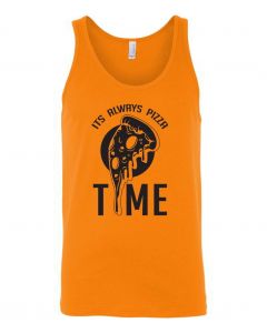 Its Always Pizza Time Graphic Clothing - Men's Tank Top - Orange