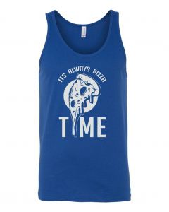 Its Always Pizza Time Graphic Clothing - Men's Tank Top - Blue