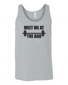Meet Me At The Bar Graphic Clothing-Men's Tank Top-M-Gray