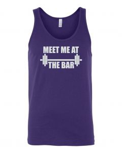 Meet Me At The Bar Graphic Clothing-Men's Tank Top-M-Purple